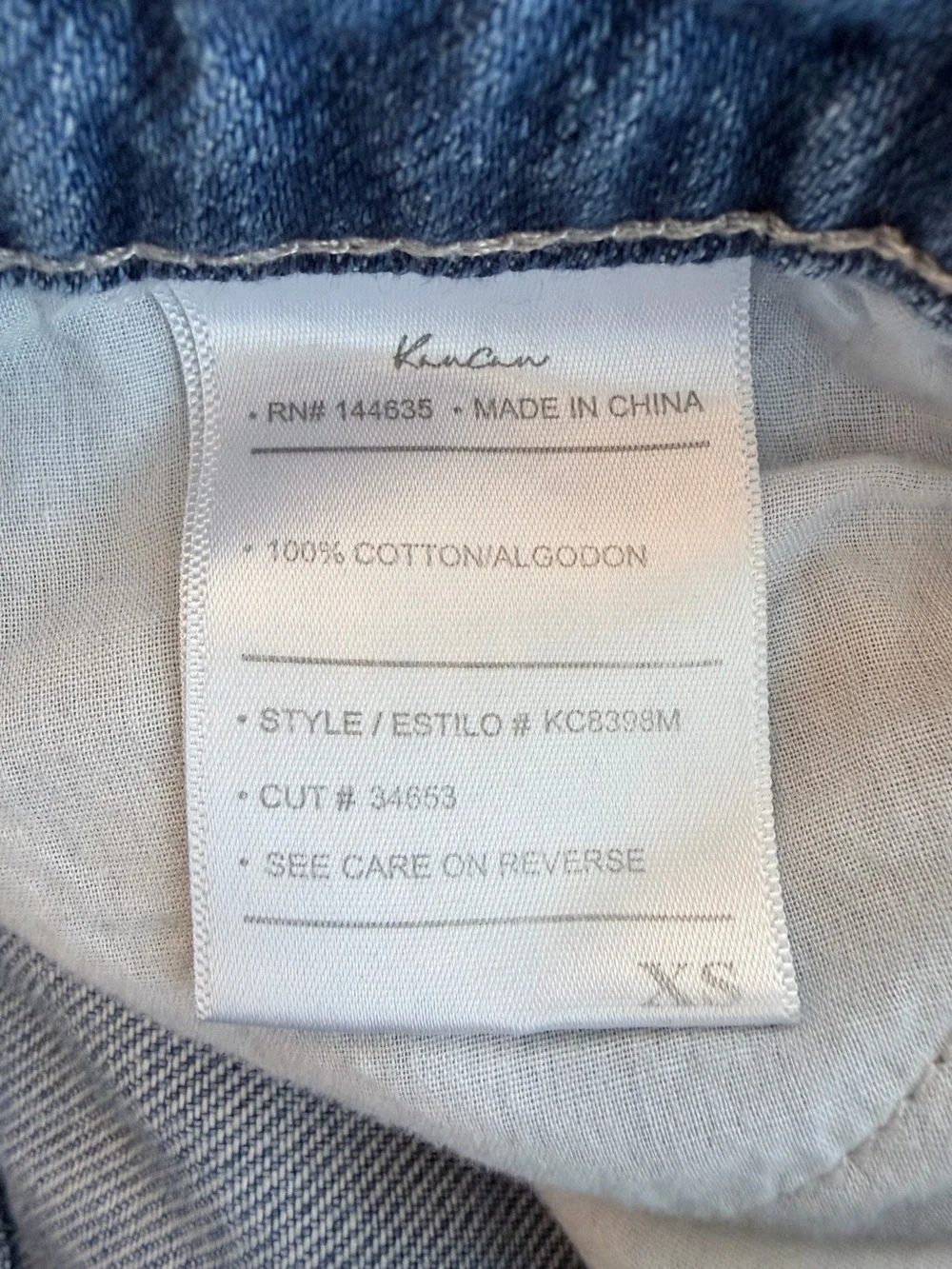 KanCan distressed denim shorts